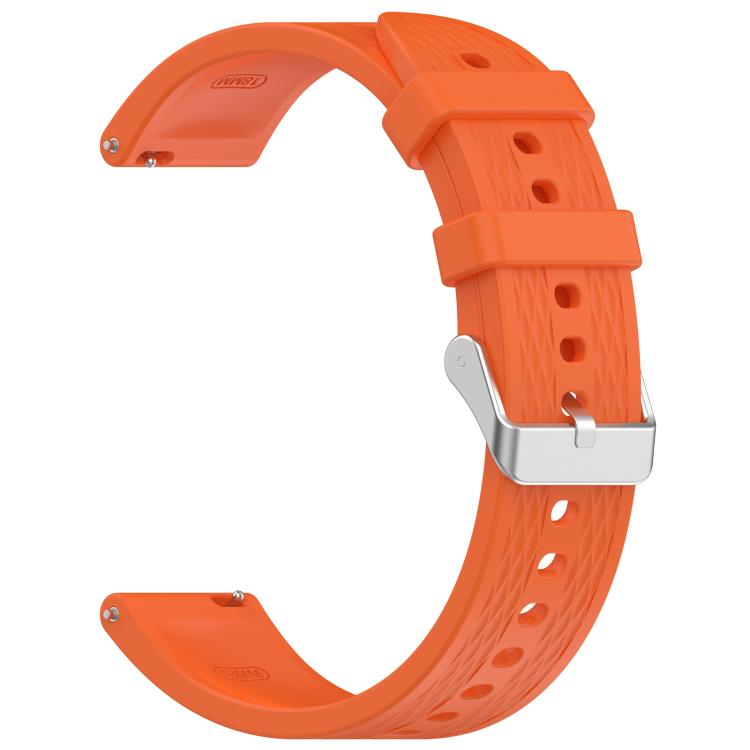 For OnePlus Watch 3 43mm Rhombic Texture Groove Silicone Watch Band