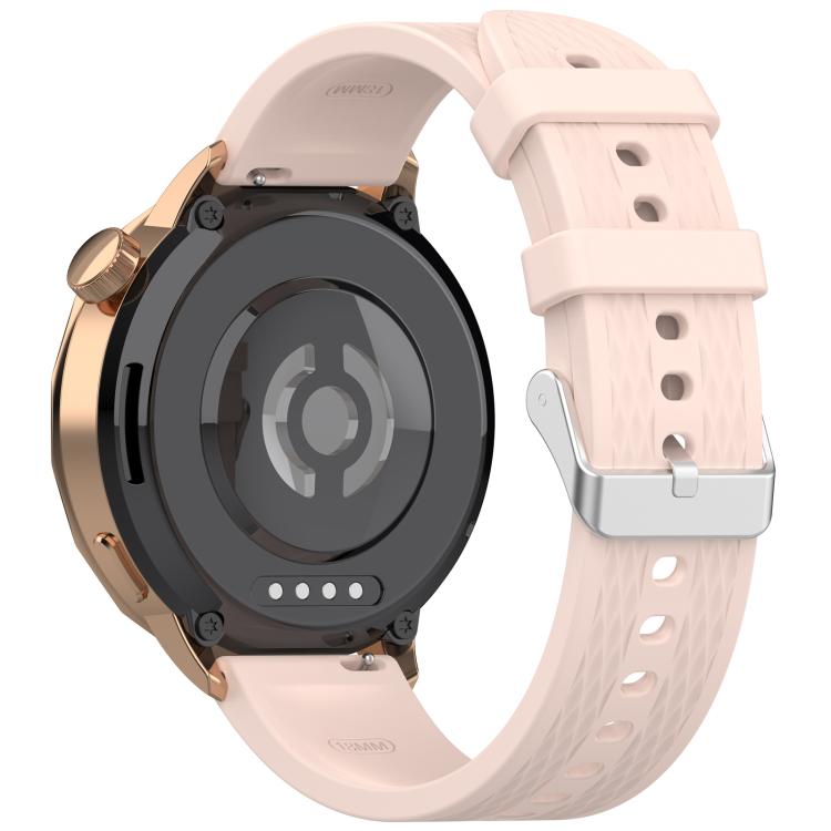 For OnePlus Watch 3 43mm Rhombic Texture Groove Silicone Watch Band