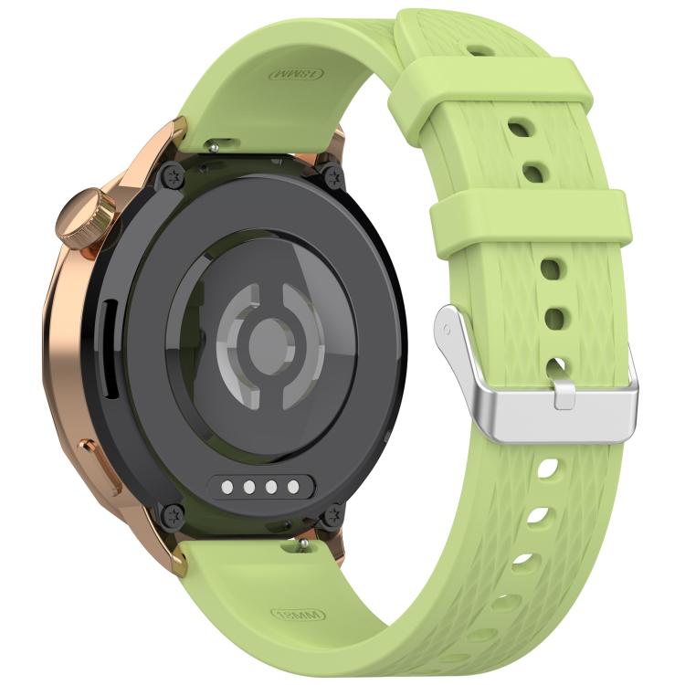 For OnePlus Watch 3 43mm Rhombic Texture Groove Silicone Watch Band