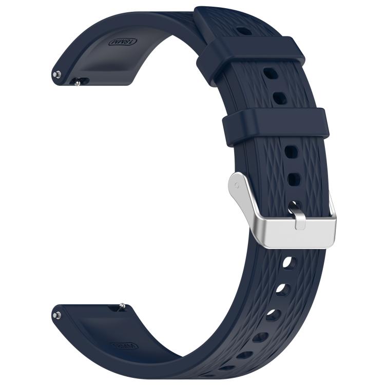 For OnePlus Watch 3 43mm Rhombic Texture Groove Silicone Watch Band