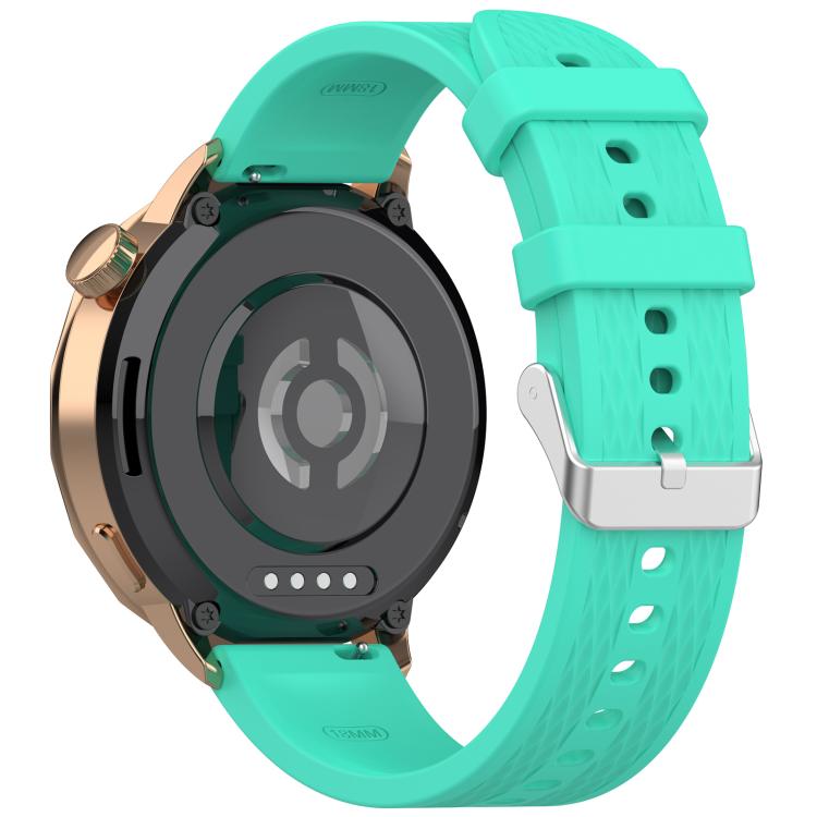 For OnePlus Watch 3 43mm Rhombic Texture Groove Silicone Watch Band