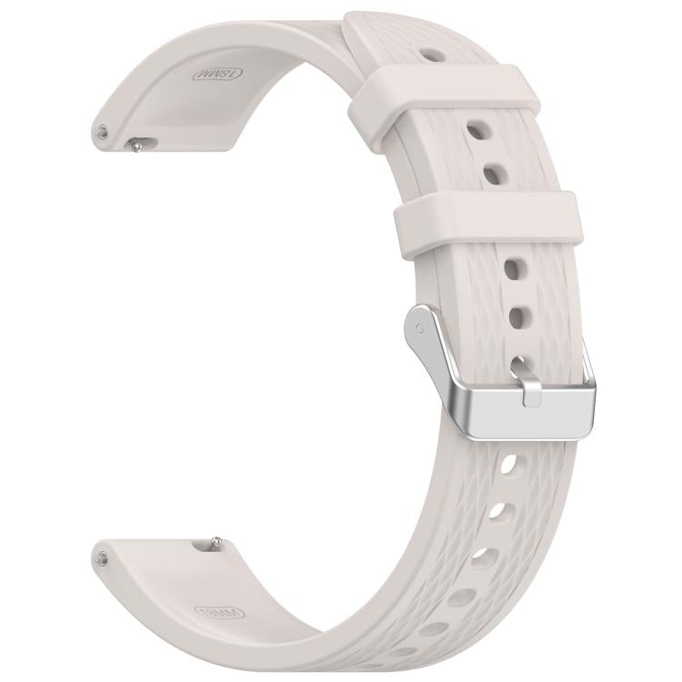 For OnePlus Watch 3 43mm Rhombic Texture Groove Silicone Watch Band