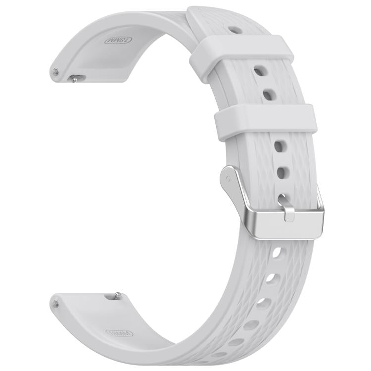 For OnePlus Watch 3 43mm Rhombic Texture Groove Silicone Watch Band