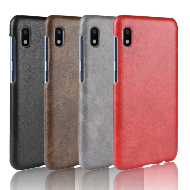 Shockproof Litchi Texture PC + PU Case for Galaxy A10E