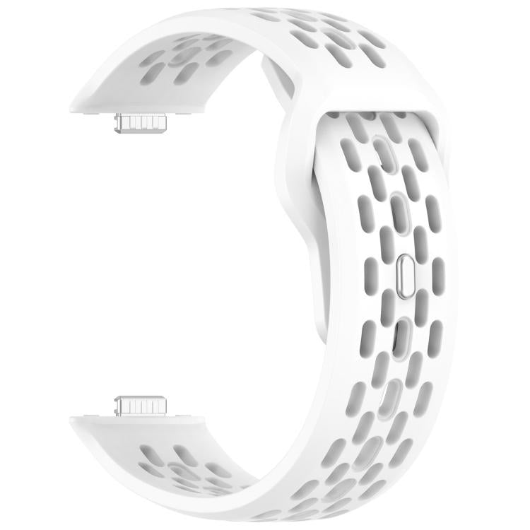 For Huawei Watch Fit4 / Fit4 Pro / Fit3 Mesh Silver Reverse Steel Buckle Silicone Watch Band