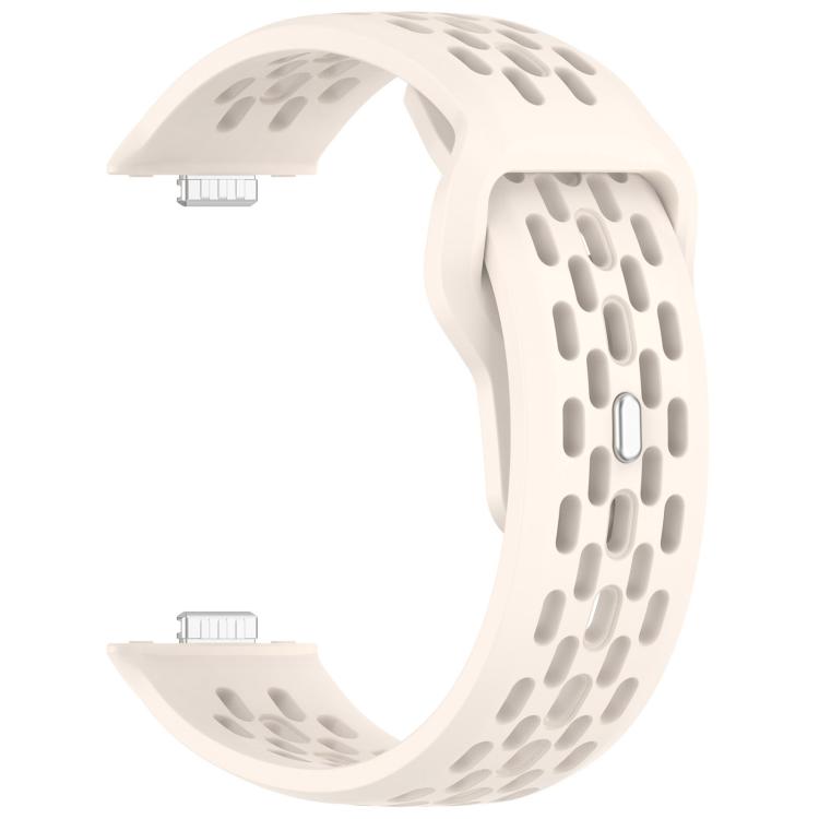 For Huawei Watch Fit4 / Fit4 Pro / Fit3 Mesh Silver Reverse Steel Buckle Silicone Watch Band