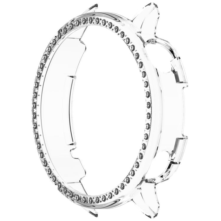 For OnePlus Watch 3 43mm Single Row Diamond Half Coverage Hollow PC Watch Protective Cover