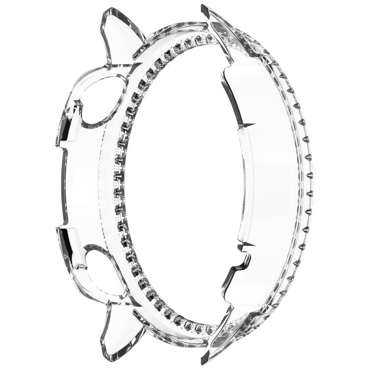 For OnePlus Watch 3 43mm Single Row Diamond Half Coverage Hollow PC Watch Protective Cover