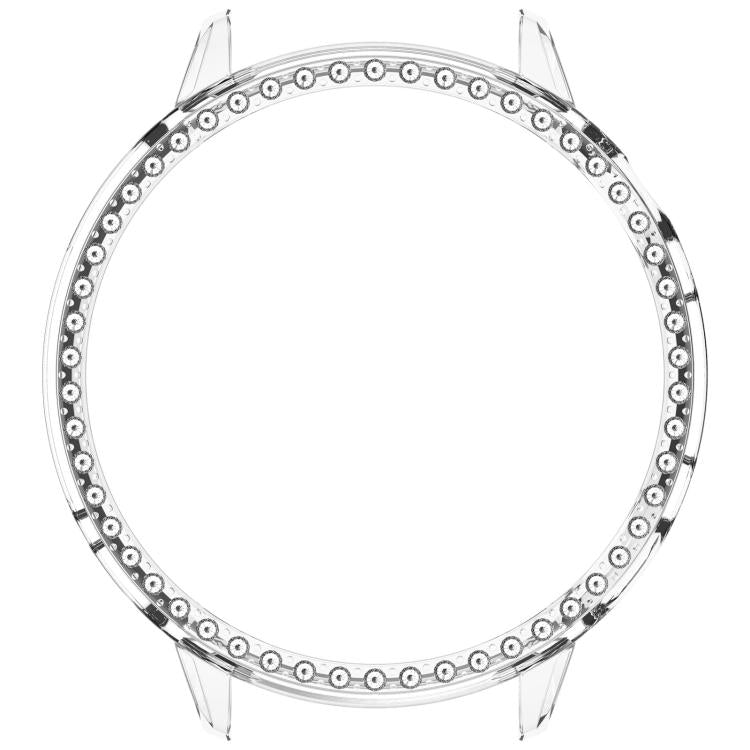 For OnePlus Watch 3 43mm Single Row Diamond Half Coverage Hollow PC Watch Protective Cover