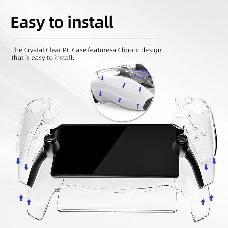 For Sony PS5  Streaming Handheld Console Crystal Clear PC Protective Case