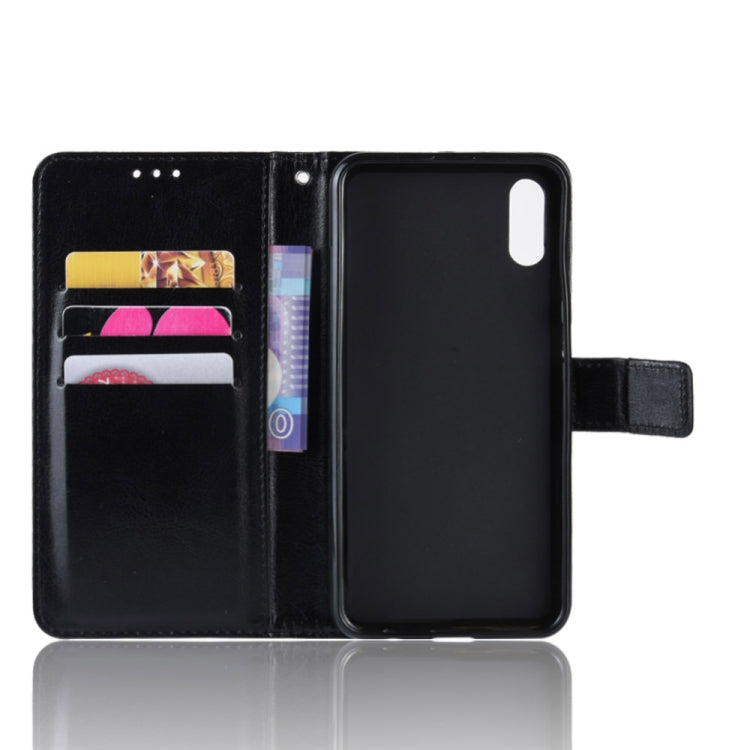 Retro Crazy Horse Texture Horizontal Flip Leather Case for Galaxy A10e , with Holder & Card Slots & Photo Frame