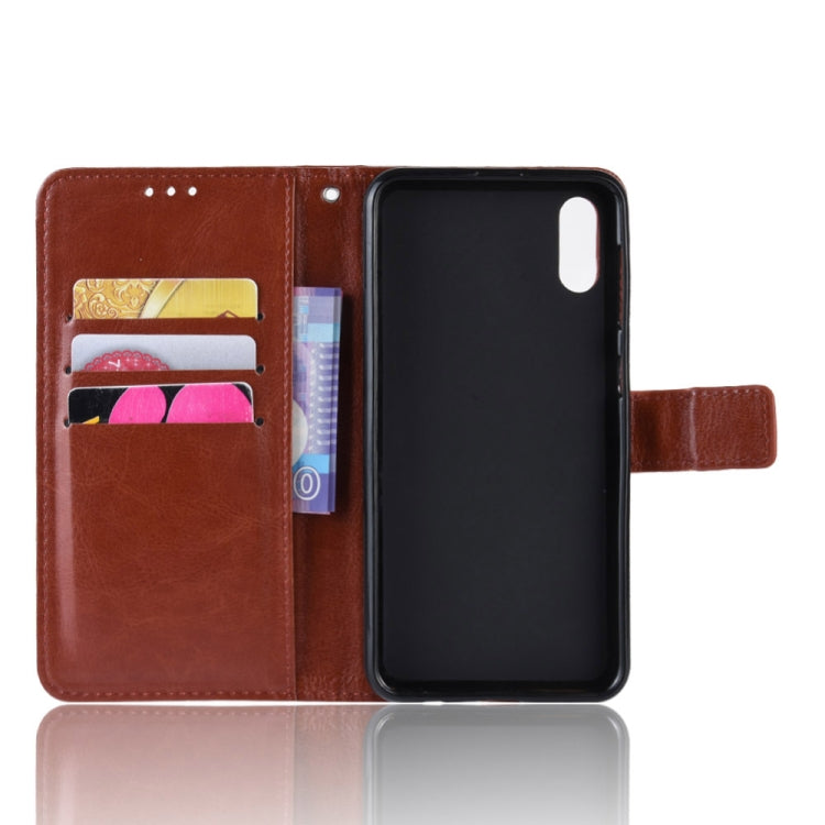 Retro Crazy Horse Texture Horizontal Flip Leather Case for Galaxy A10e , with Holder & Card Slots & Photo Frame