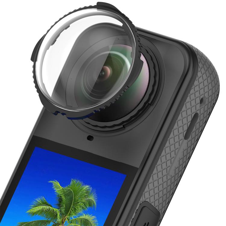 For Insta360 X4 Rotating Optical Tempered Glass Lens Guard Protective Cover