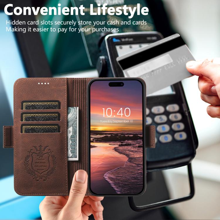 For iPhone 17 Pro Max SUTENI J07 Multifunctional Horizontal Flip Magsafe Leather Phone Case