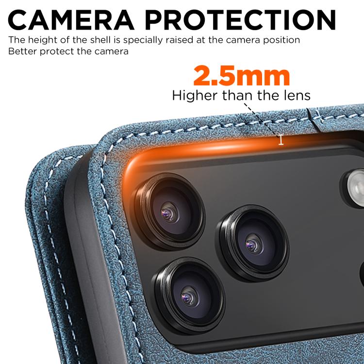 For iPhone 17 Pro Max SUTENI J07 Multifunctional Horizontal Flip Magsafe Leather Phone Case