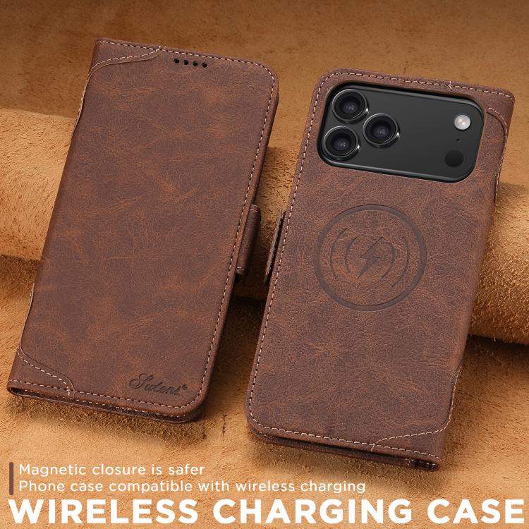 For iPhone 17 Pro SUTENI J07 Multifunctional Horizontal Flip Magsafe Leather Phone Case