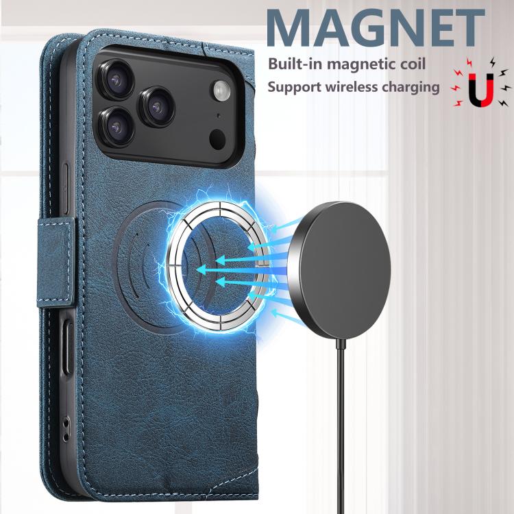 For iPhone 17 Pro SUTENI J07 Multifunctional Horizontal Flip Magsafe Leather Phone Case