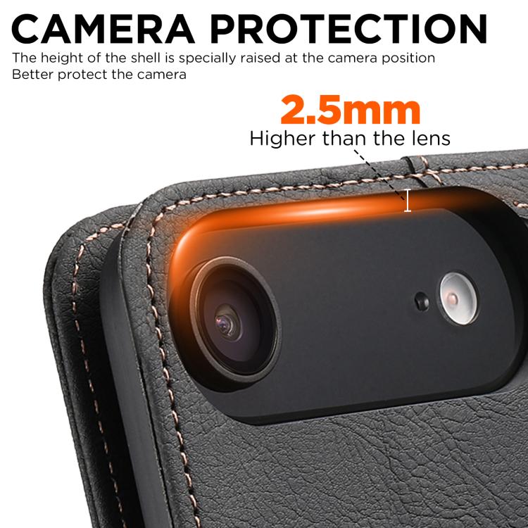 For iPhone Air SUTENI J07 Multifunctional Horizontal Flip Magsafe Leather Phone Case