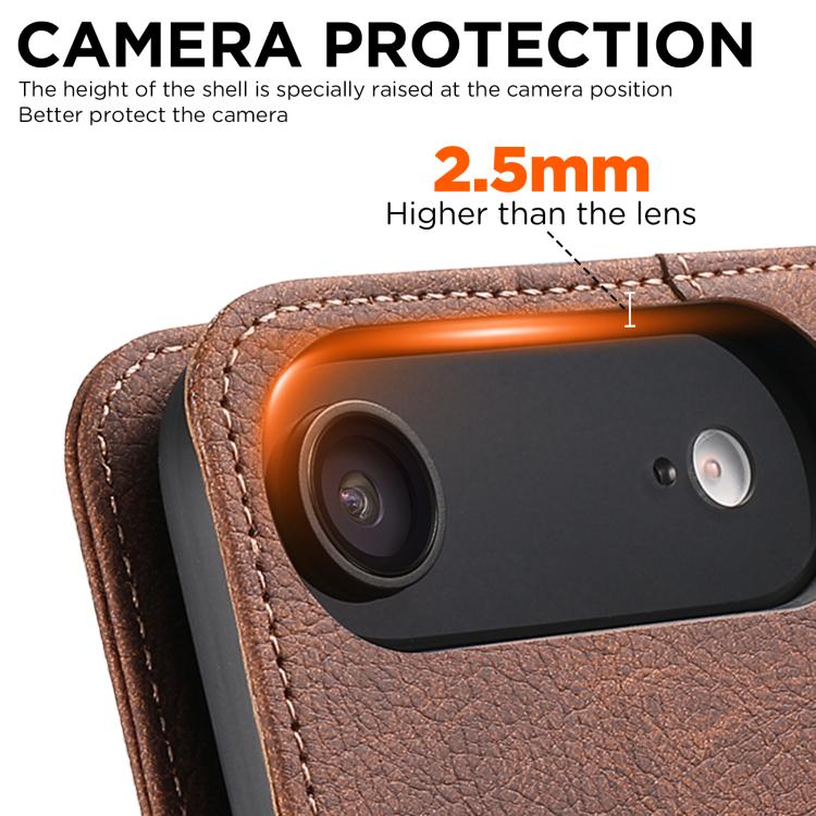 For iPhone Air SUTENI J07 Multifunctional Horizontal Flip Magsafe Leather Phone Case