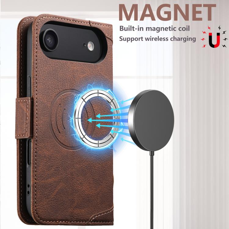 For iPhone Air SUTENI J07 Multifunctional Horizontal Flip Magsafe Leather Phone Case