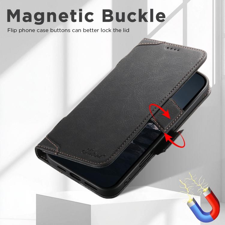 For iPhone 17 SUTENI J07 Multifunctional Horizontal Flip Magsafe Leather Phone Case