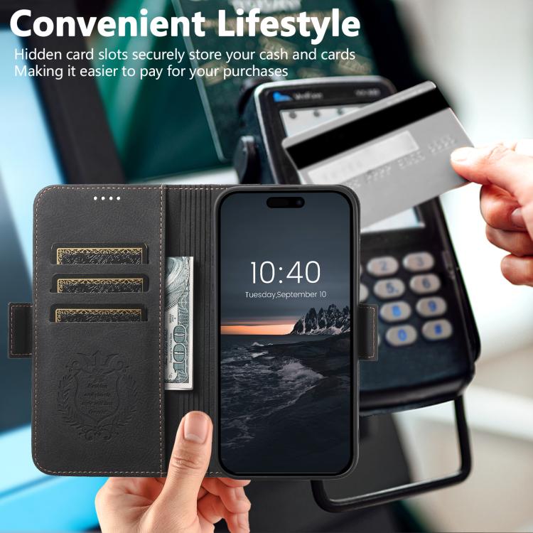 For iPhone 17 SUTENI J07 Multifunctional Horizontal Flip Magsafe Leather Phone Case