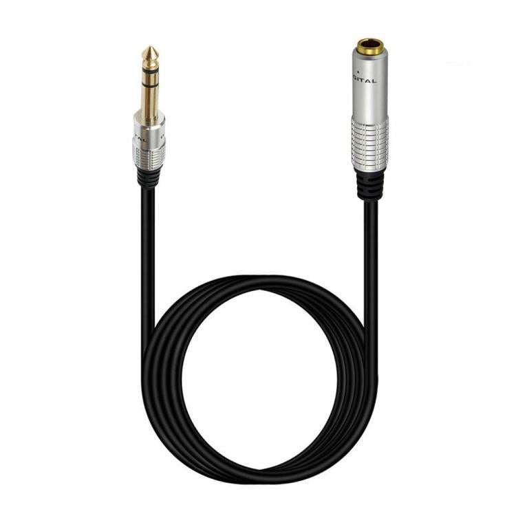 JUNSUNMAY 6.35mm 1/4 inch Male to Female Stereo Headphone Guitar Extension Cable Cord, Length:3m