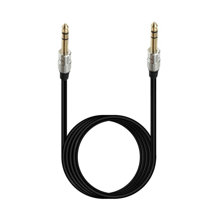 JUNSUNMAY 6.35mm 1/4 inch Male to Male Stereo Headphone Guitar Extension Cable Cord, Length:5m