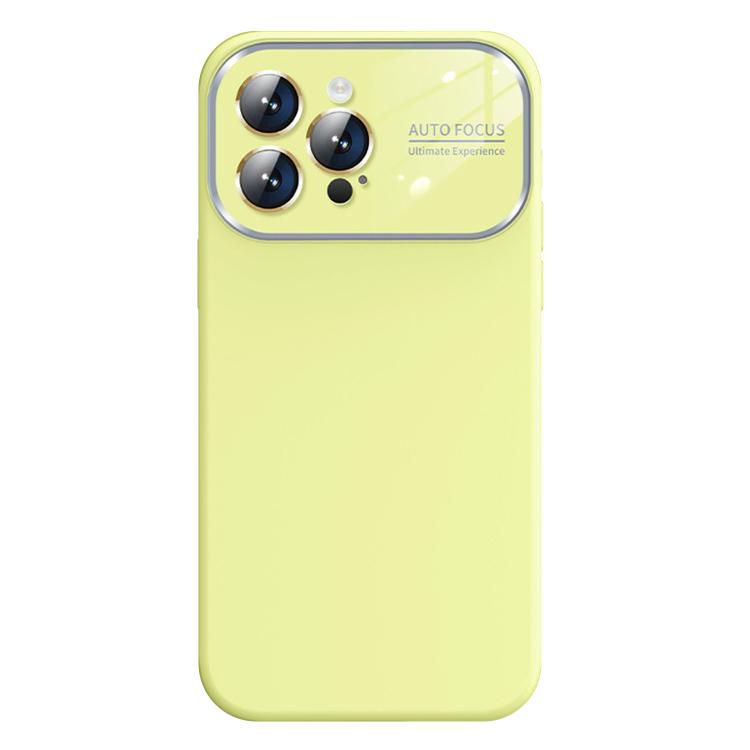 For iPhone 16 Pro Kalebol Large Windows Frosted Liquid Silicone Phone Case