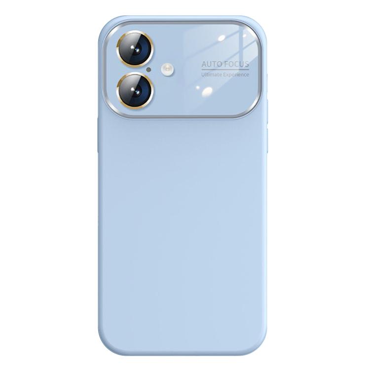 For iPhone 16 Kalebol Large Windows Frosted Liquid Silicone Phone Case