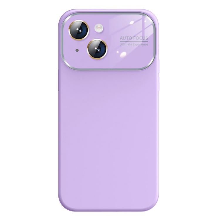 For iPhone 15 Kalebol Large Windows Frosted Liquid Silicone Phone Case