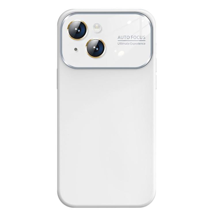For iPhone 14 Kalebol Large Windows Frosted Liquid Silicone Phone Case