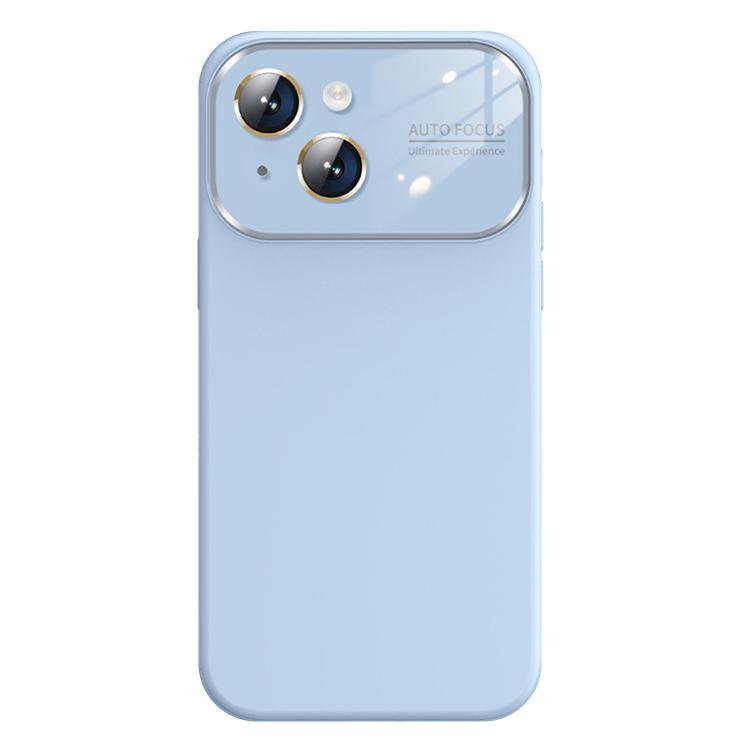 For iPhone 14 Kalebol Large Windows Frosted Liquid Silicone Phone Case