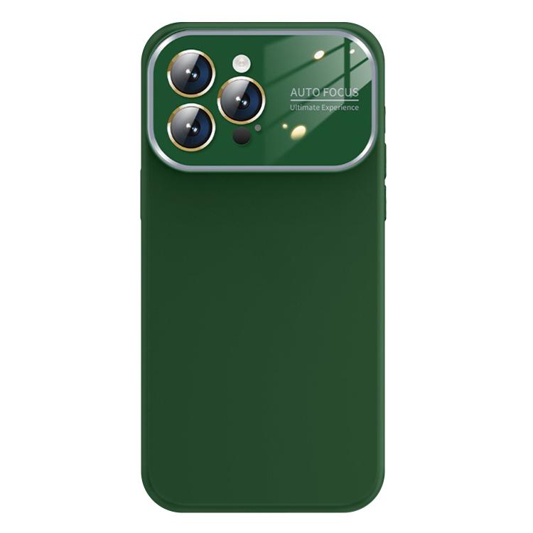 For iPhone 14 Pro Kalebol Large Windows Frosted Liquid Silicone Phone Case
