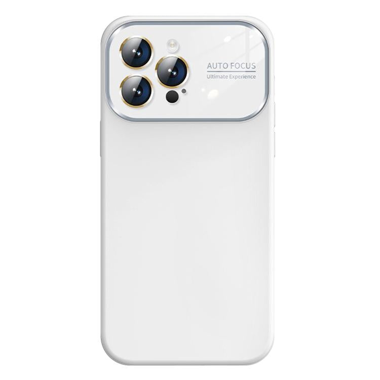 For iPhone 14 Pro Kalebol Large Windows Frosted Liquid Silicone Phone Case