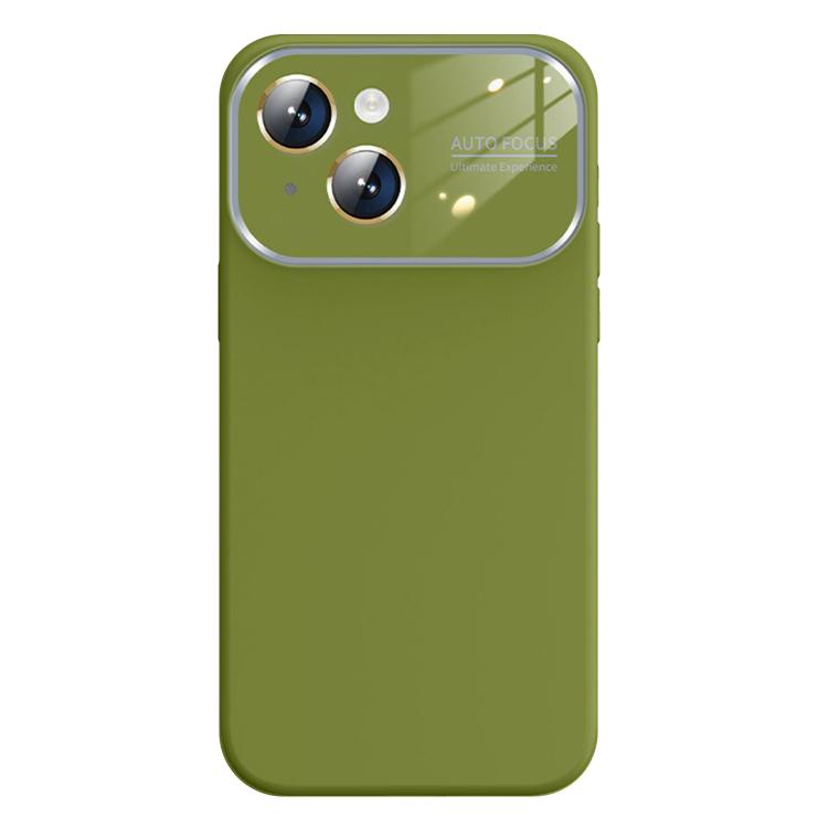 For iPhone 13 Kalebol Large Windows Frosted Liquid Silicone Phone Case