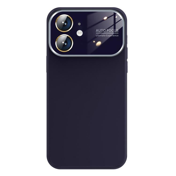 For iPhone 12 Kalebol Large Windows Frosted Liquid Silicone Phone Case