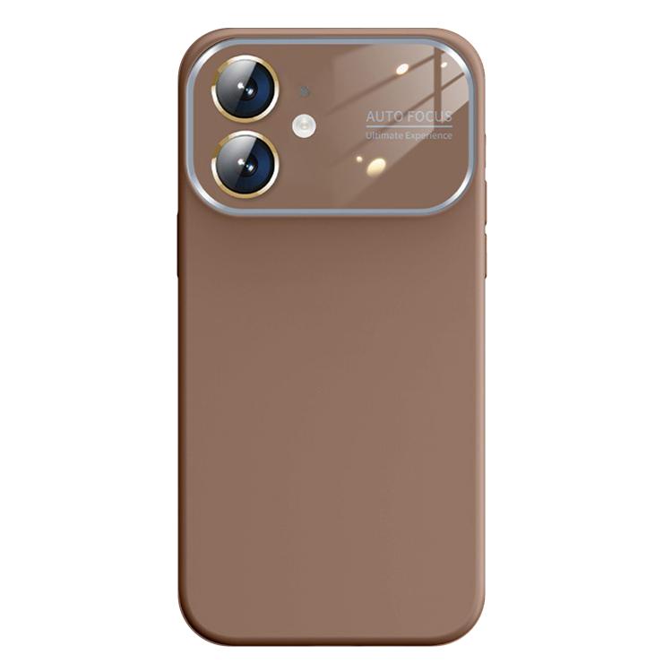 For iPhone 12 Kalebol Large Windows Frosted Liquid Silicone Phone Case