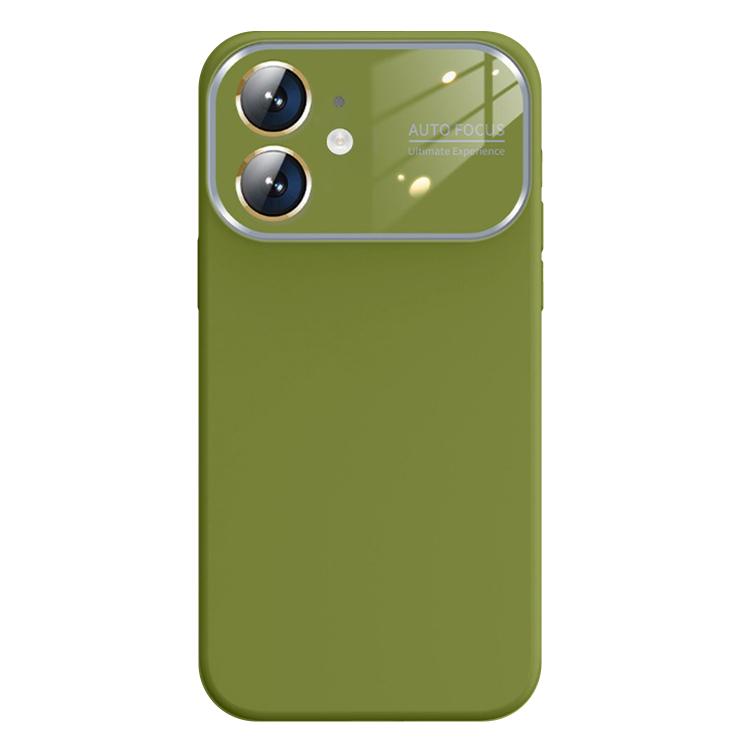 For iPhone 12 Kalebol Large Windows Frosted Liquid Silicone Phone Case