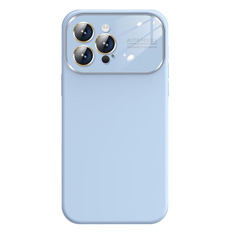 For iPhone 14 Pro Max Kalebol Large Windows Frosted Liquid Silicone Phone Case