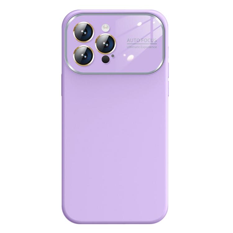 For iPhone 14 Pro Max Kalebol Large Windows Frosted Liquid Silicone Phone Case