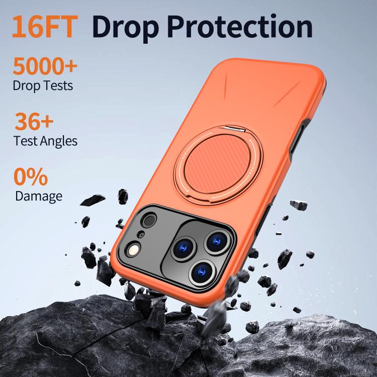 For iPhone 17 Pro Max Kalebol Magnetic MagSafe Rotation Holder PC Phone Case