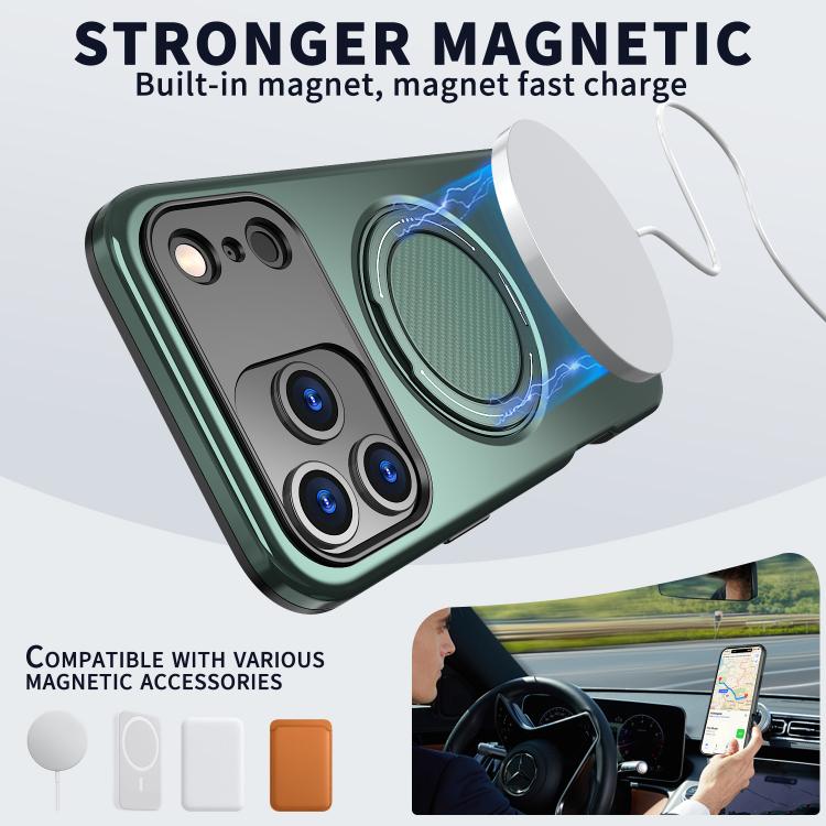 For iPhone 17 Pro Max Kalebol Magnetic MagSafe Rotation Holder PC Phone Case