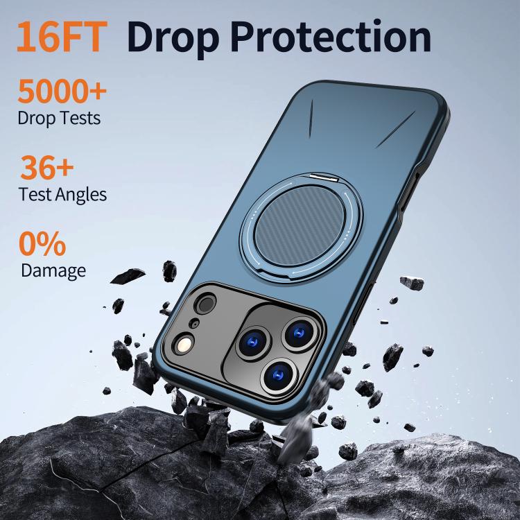 For iPhone 17 Pro Max Kalebol Magnetic MagSafe Rotation Holder PC Phone Case