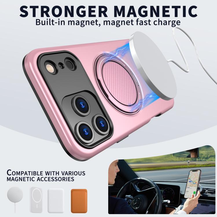 For iPhone 17 Pro Max Kalebol Magnetic MagSafe Rotation Holder PC Phone Case