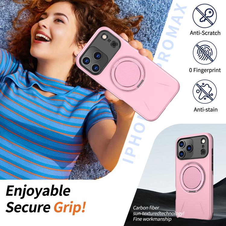 For iPhone 17 Pro Max Kalebol Magnetic MagSafe Rotation Holder PC Phone Case
