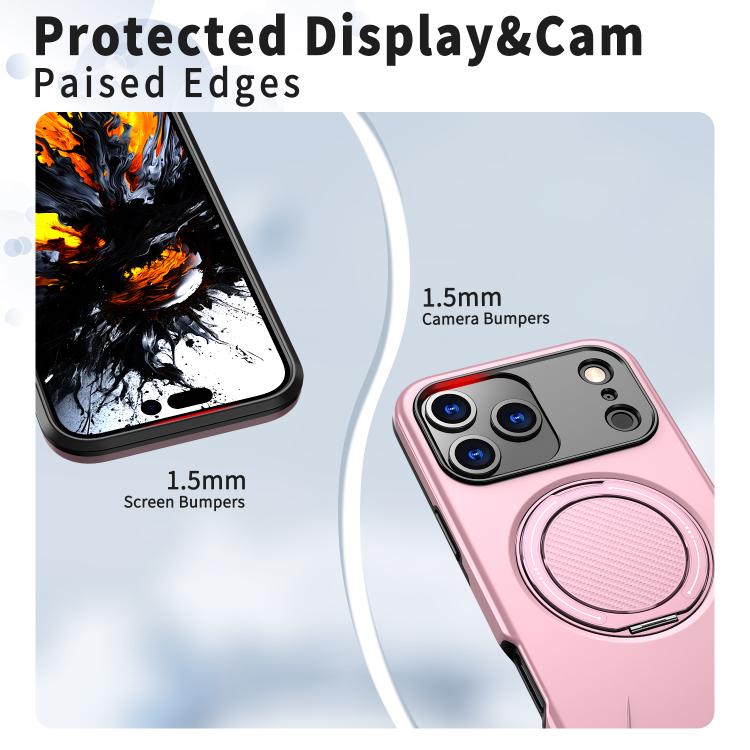 For iPhone 17 Pro Max Kalebol Magnetic MagSafe Rotation Holder PC Phone Case