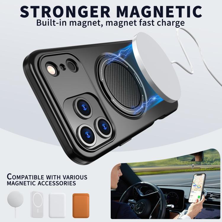 For iPhone 17 Pro Kalebol Magnetic MagSafe Rotation Holder PC Phone Case