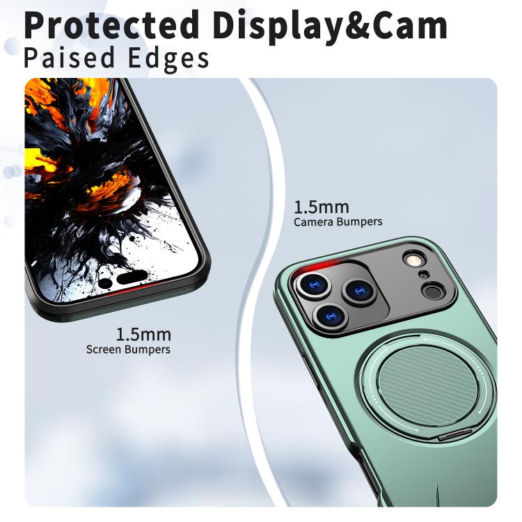 For iPhone 17 Pro Kalebol Magnetic MagSafe Rotation Holder PC Phone Case