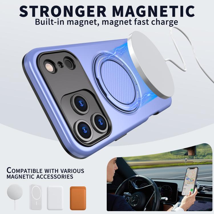 For iPhone 17 Pro Kalebol Magnetic MagSafe Rotation Holder PC Phone Case
